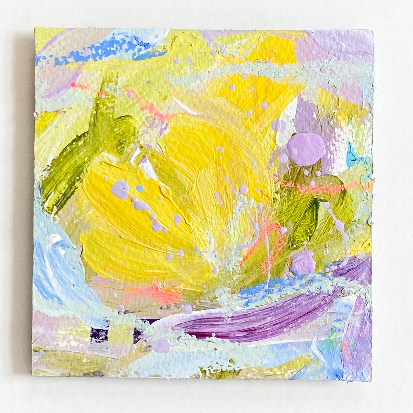 Fresh Grace | Framed floral Abstract on Watercolour Paper