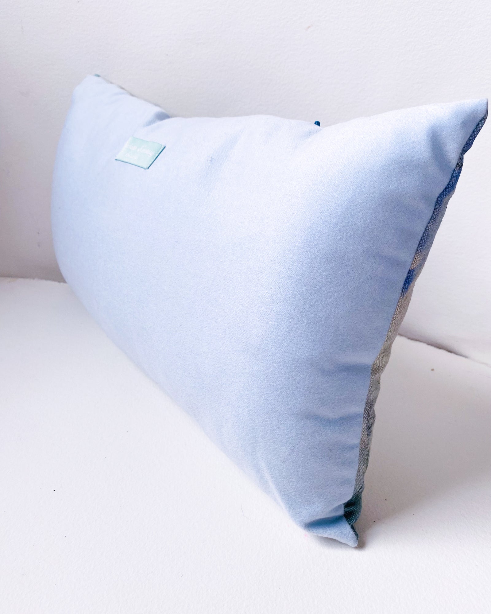 Linen Waves Printed Bolster Cushion