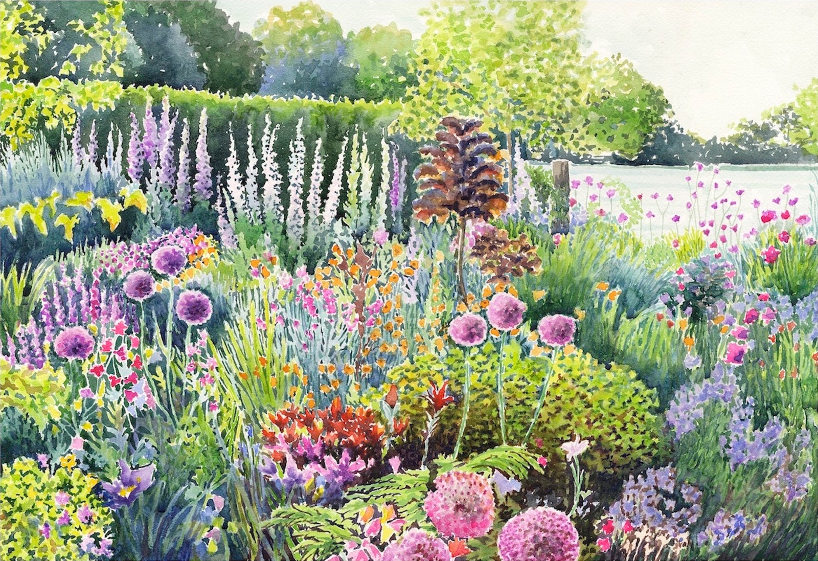 KT30 Come into the garden 8”x10” Giclée Print by Kirstie Trobe