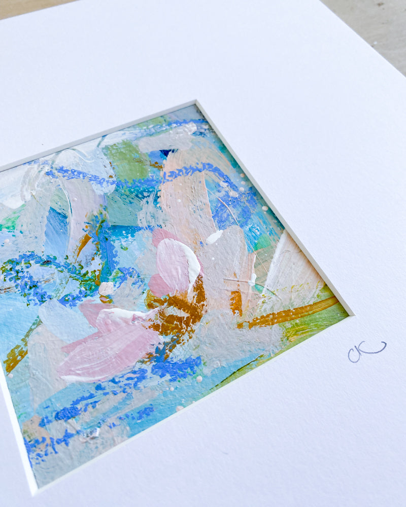 Falling Blooms 6 | Floral Abstract on Watercolour Paper