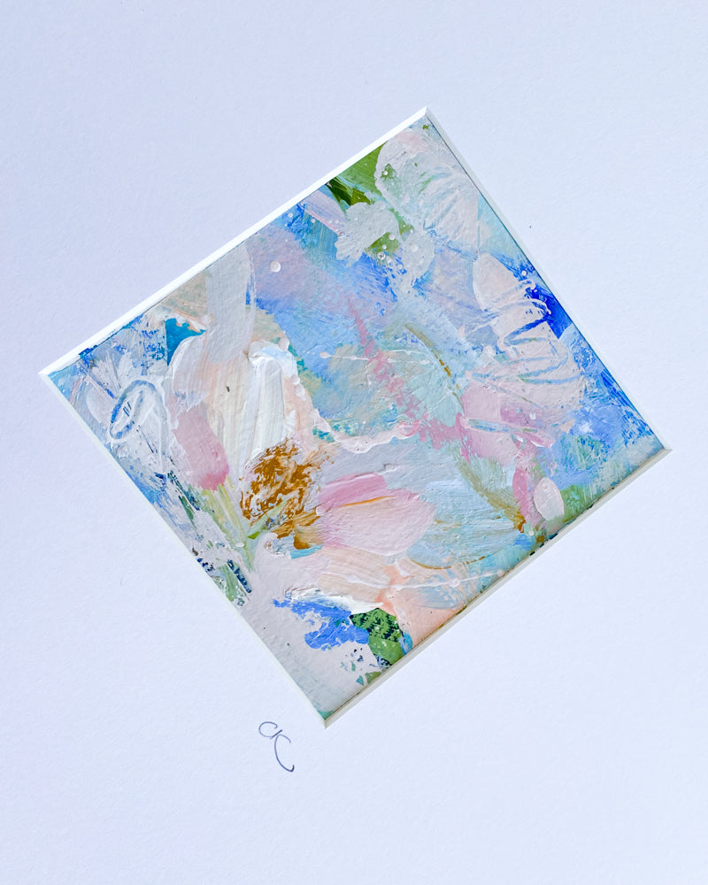 Falling Blooms 4 | Floral Abstract on Watercolour Paper