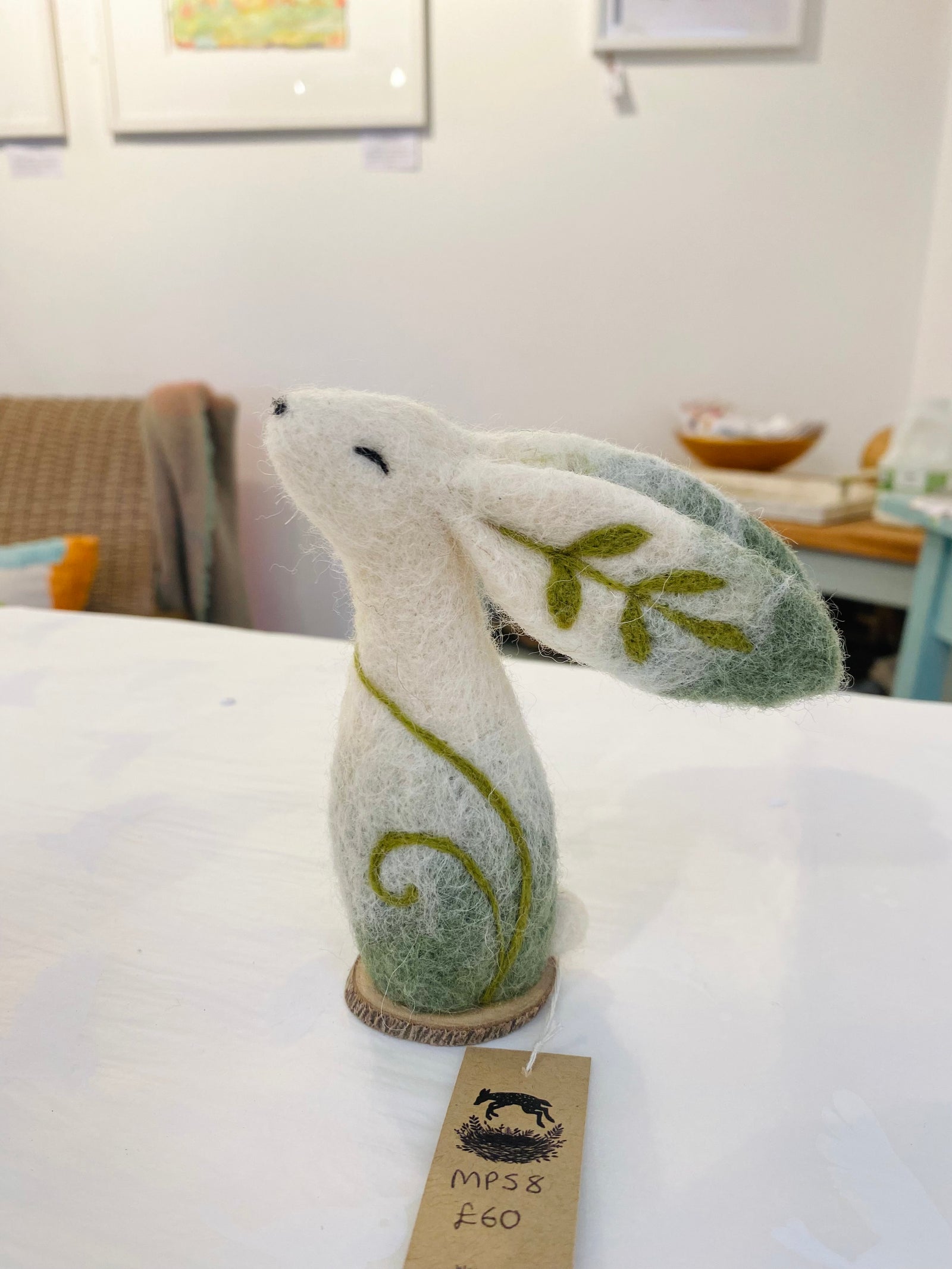 MPS8 Hare & Leaves Felt by Megan Pugh