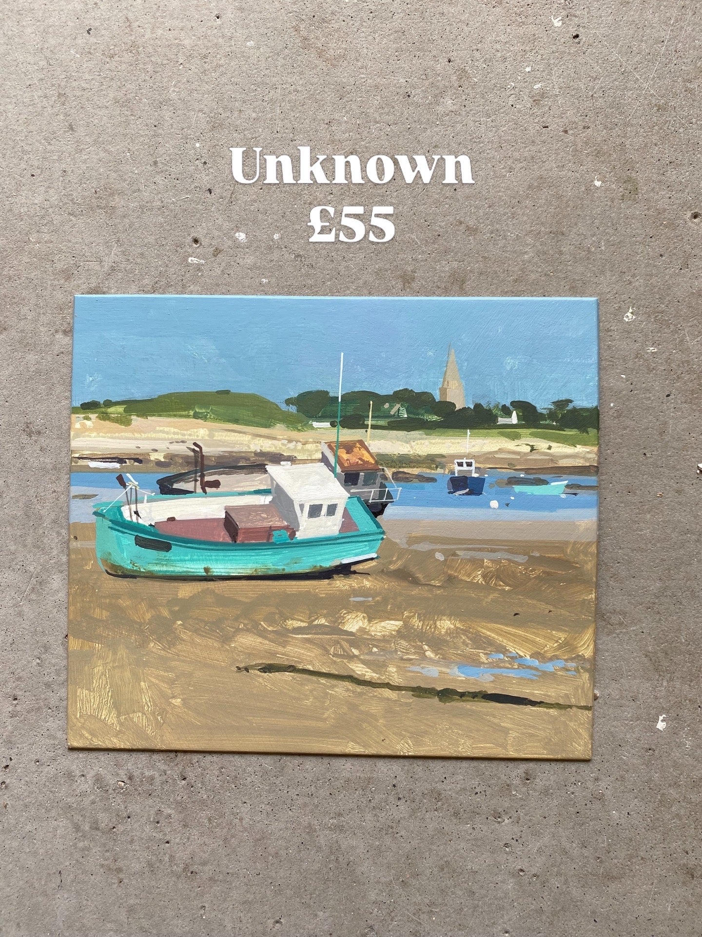 AL17 Brancaster Straith  Unframed Landscape by Allan Laycock