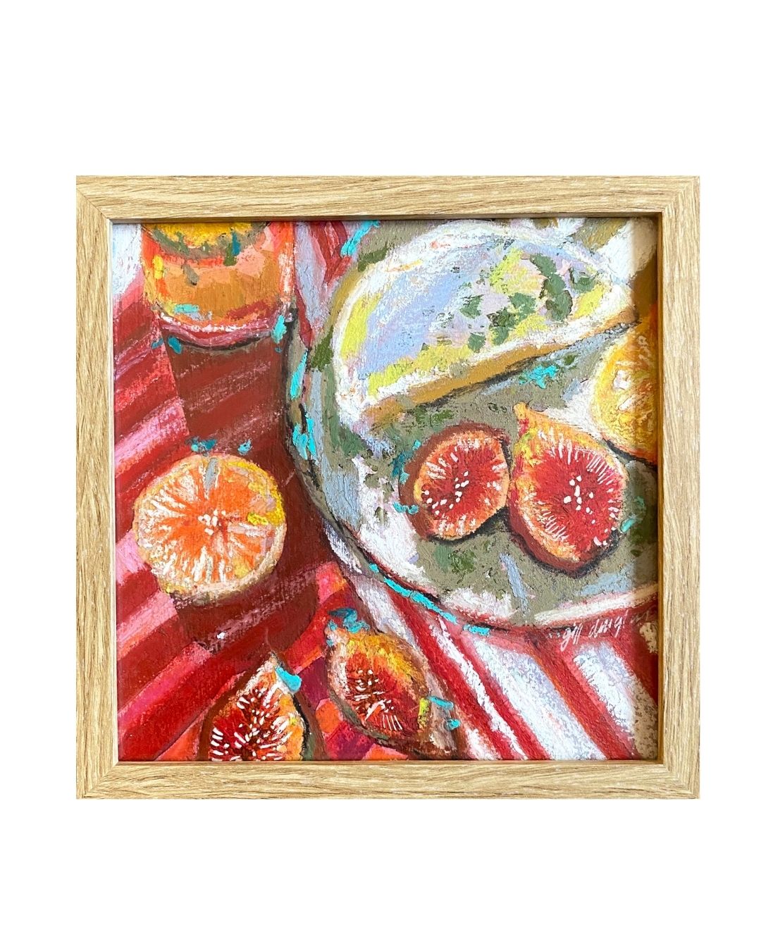 GD04h Floral Pastels/Mixed Media on Canvas Panel by Gill Douglas