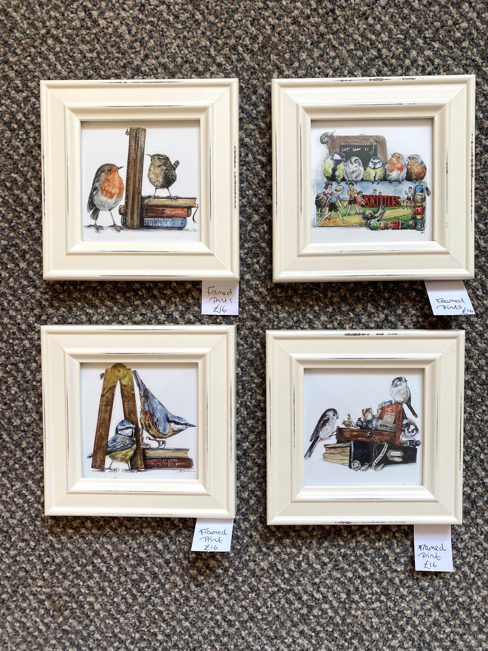 WCP007 Framed Mini Giclee Print by Watercolour Puddles