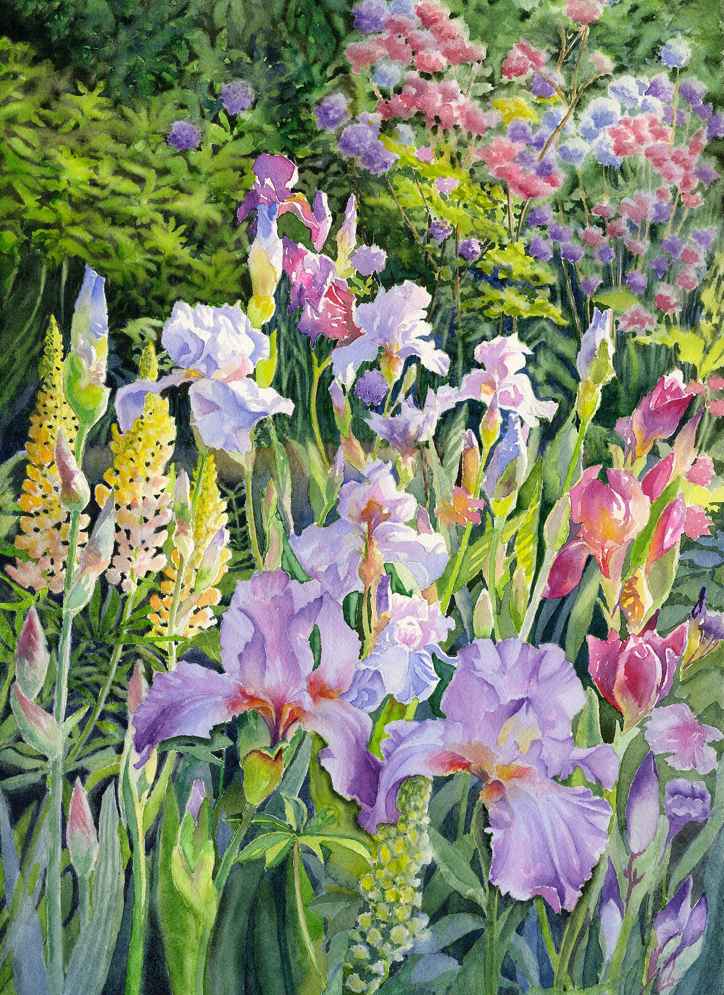 KT09 Original Into the Bloom Watercolour by Kirstie Trobe