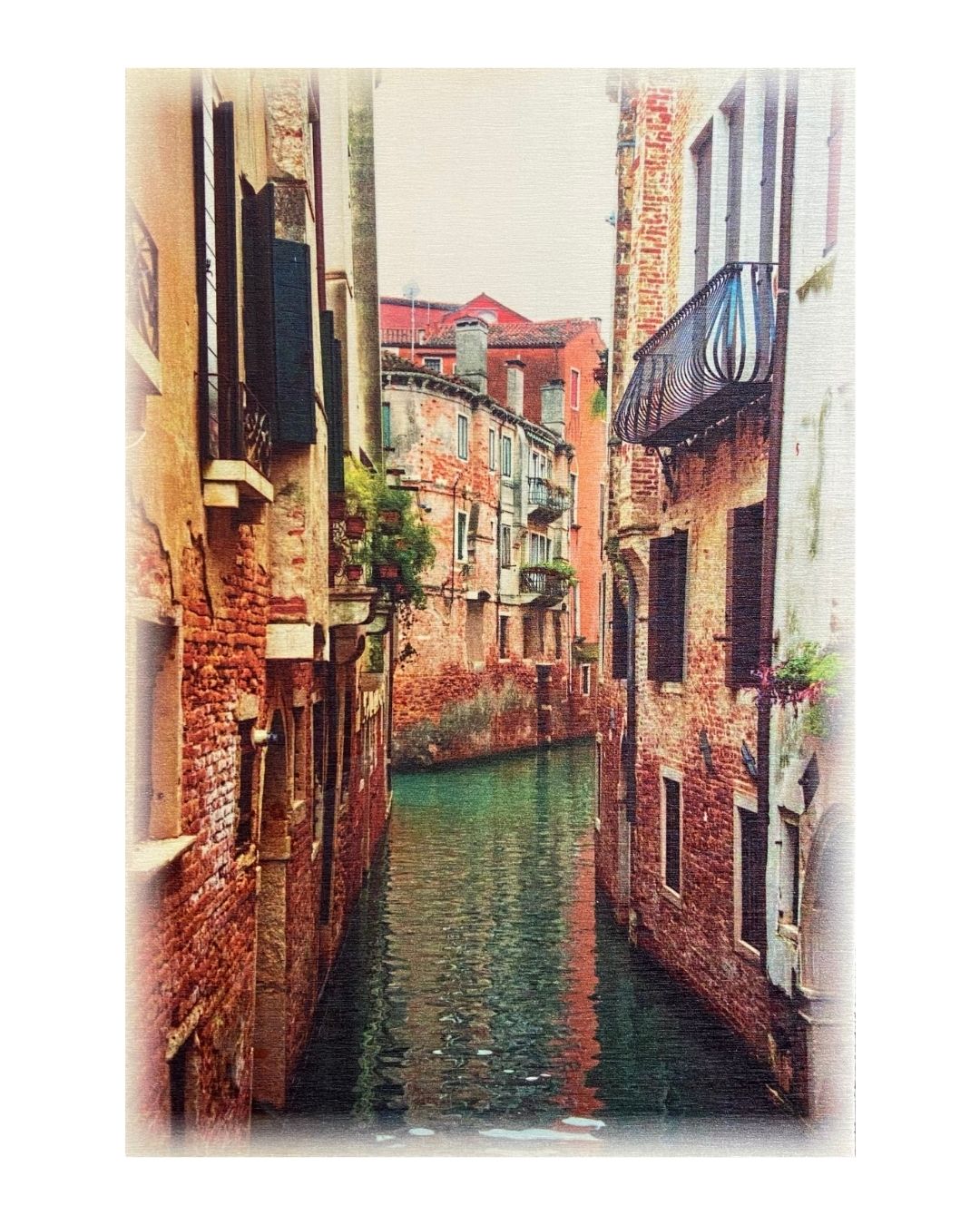 ‘In Between’  – Small Print of Venice on Woodblock Photograph by Jack Delahoy