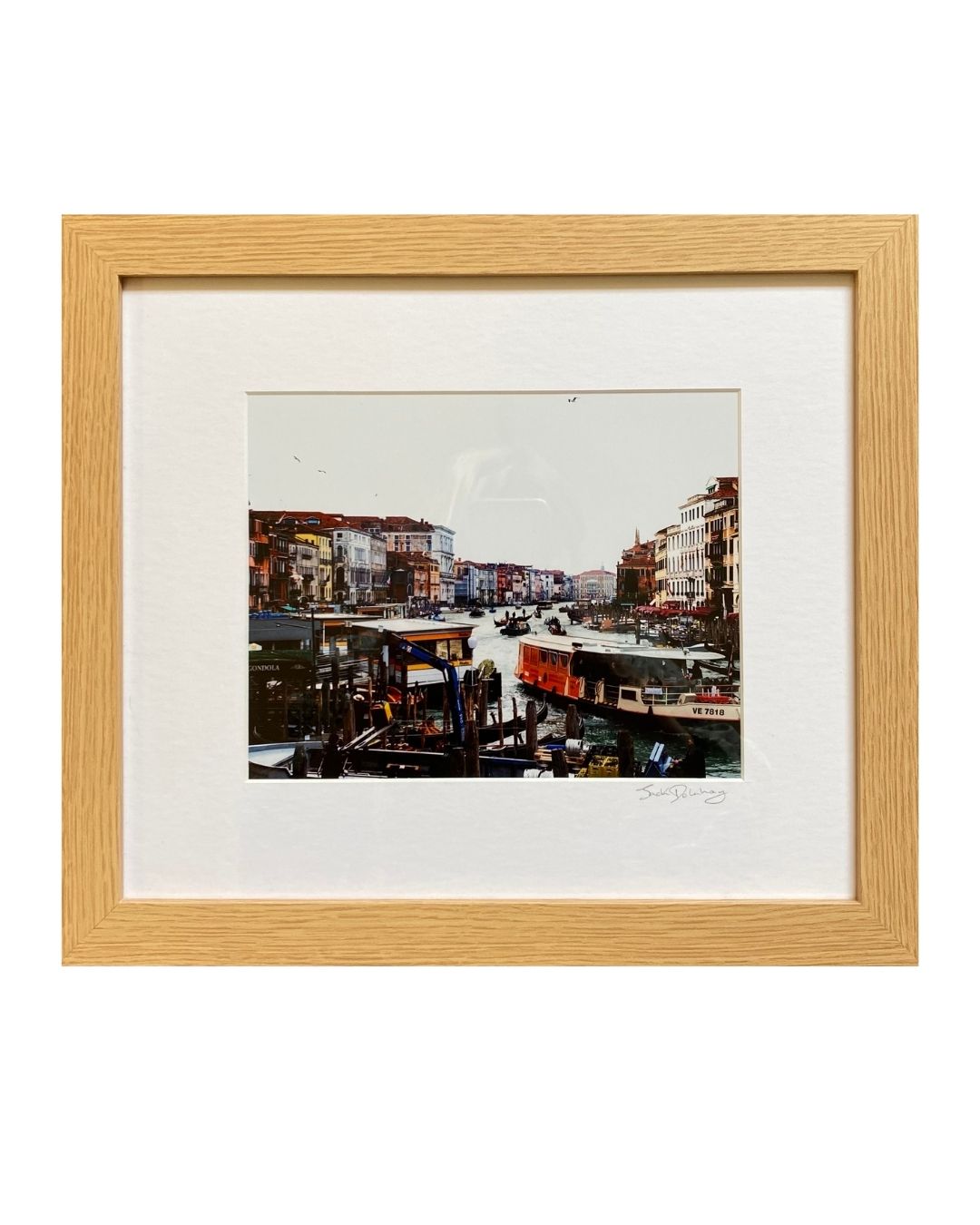‘Wide Open Space’ – Framed Venice Grand Canal Photograph by Jack Delahoy