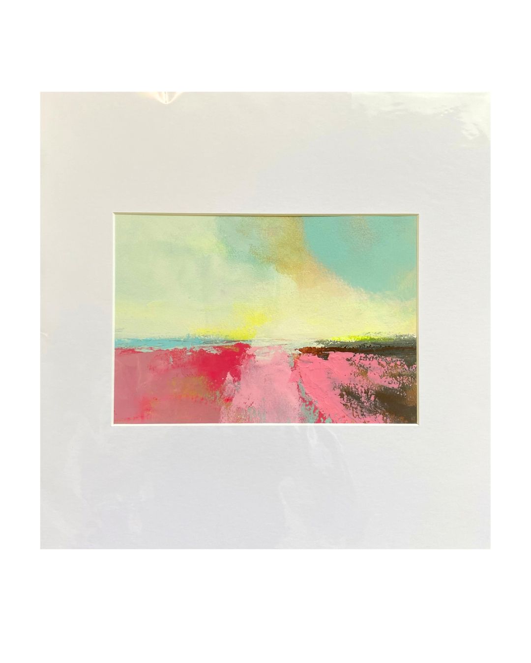 JG20 Sky Study 8 Original Paint & Cold Wax on Paper in Mount by Joy Gosney