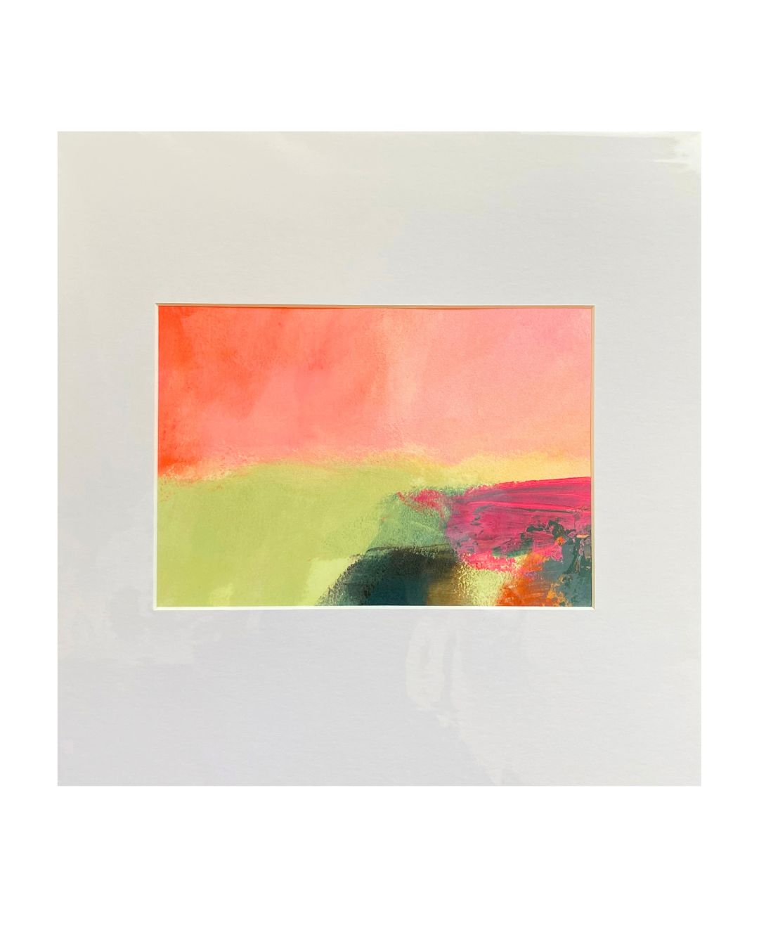 JG19 Sky Study 5 Original Paint & Cold Wax on Paper in Mount by Joy Gosney