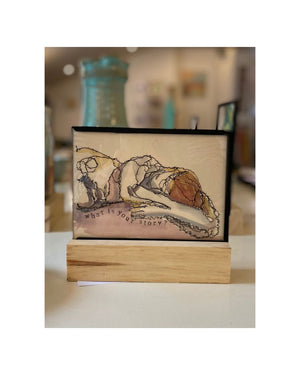 GD07h Watercolours With Stitching by Gill Douglas