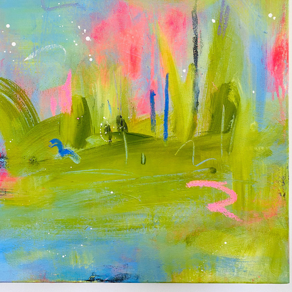 11x14 Print on Canvas Midsummer Lilies