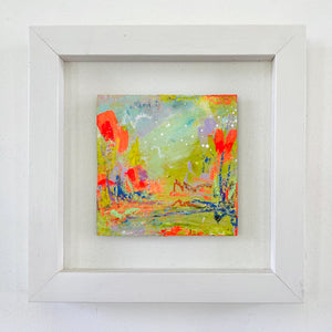Spring Bulbs 3 | Mini Shadow Mounted Floral Painting