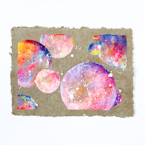 Bright Deckled Edge Moon Painting 32