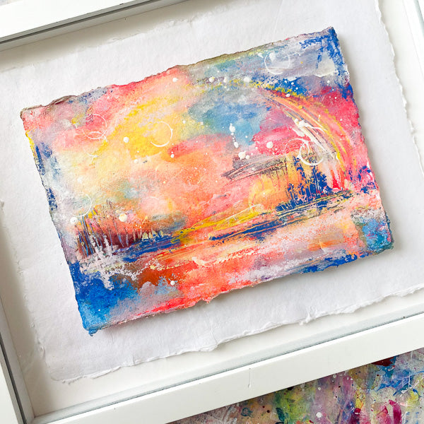 Colourful Dreamy Landscape on Deckled Edge 24