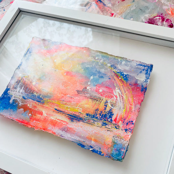 Colourful Dreamy Landscape on Deckled Edge 24