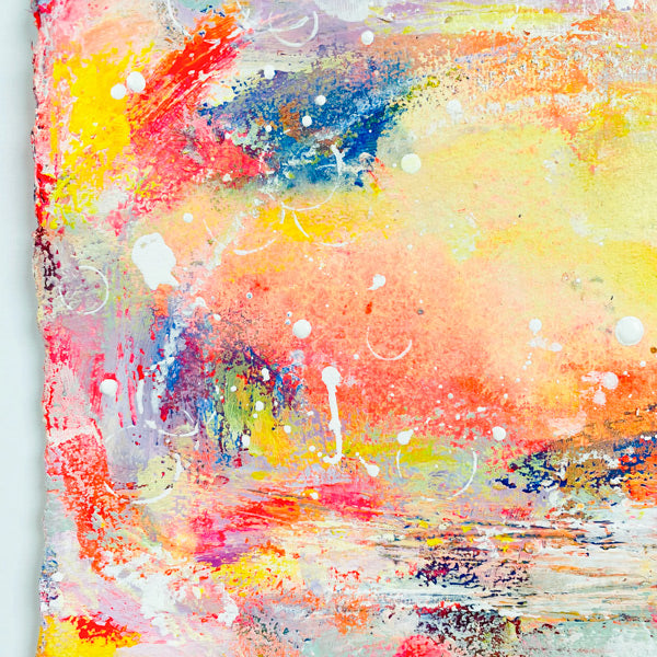 Colourful Dreamy Landscape on Deckled Edge 25