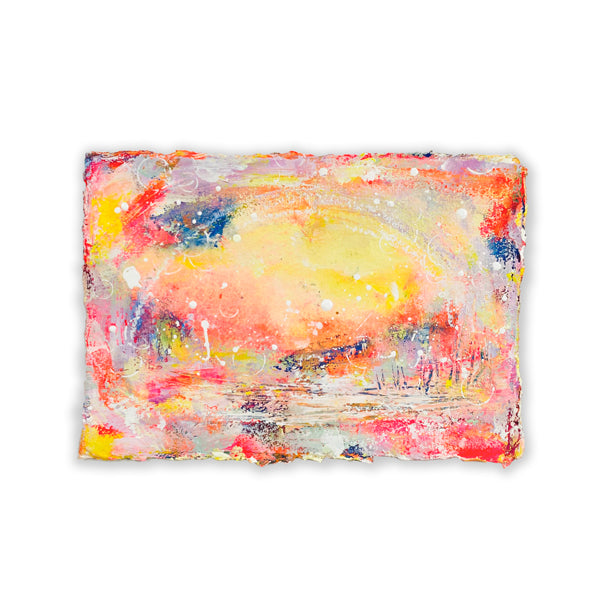 Colourful Dreamy Landscape on Deckled Edge 25