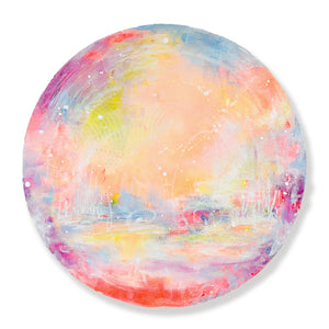 Dreamscape on Round Canvas 42