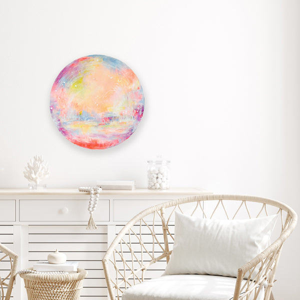 Dreamscape on Round Canvas 42