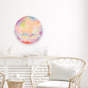 Dreamscape on Round Canvas 42