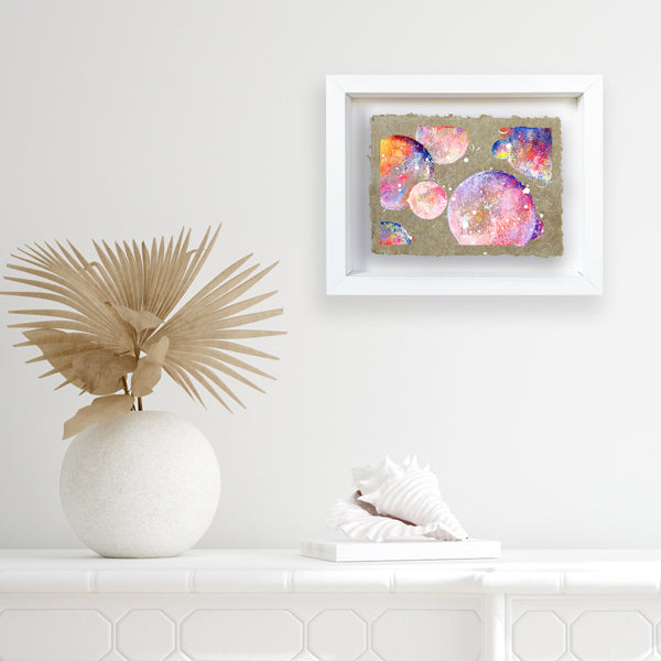 Bright Deckled Edge Moon Painting 32