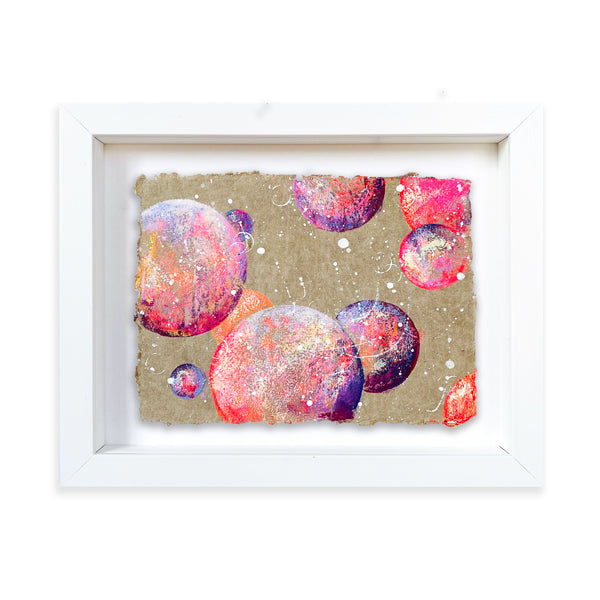 Bright Deckled Edge Moon Painting 34