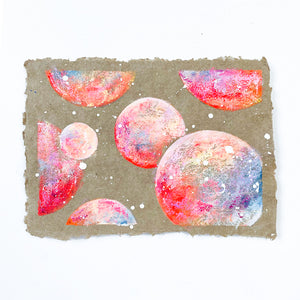 Bright Deckled Edge Moon Painting 35