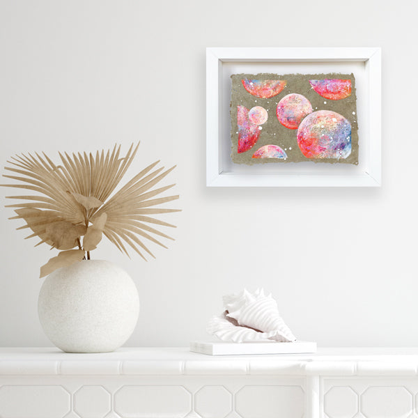 Bright Deckled Edge Moon Painting 35