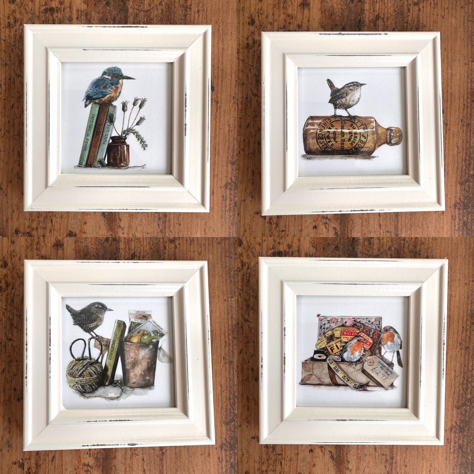 WCP007 Framed Mini Giclee Print by Watercolour Puddles