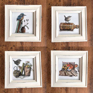 WCP007 Framed Mini Giclee Print by Watercolour Puddles