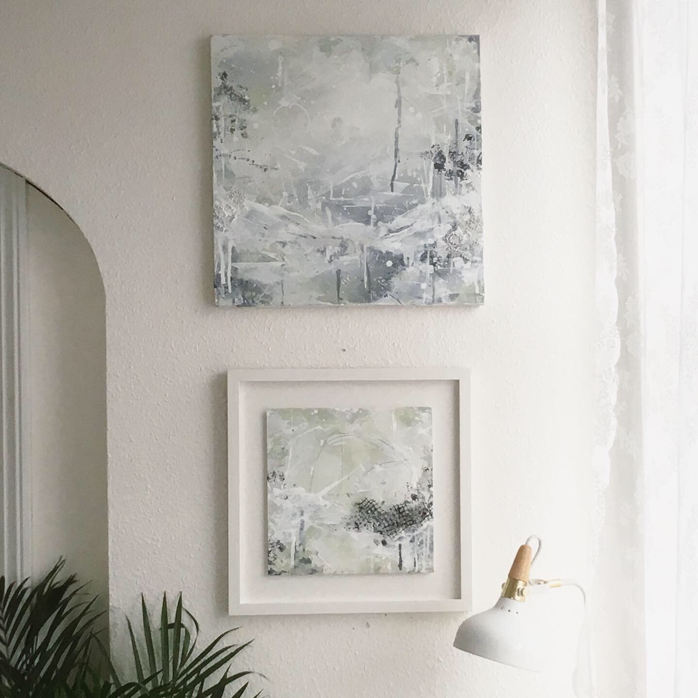 Shadows and Snowlight 8 Abstract painting