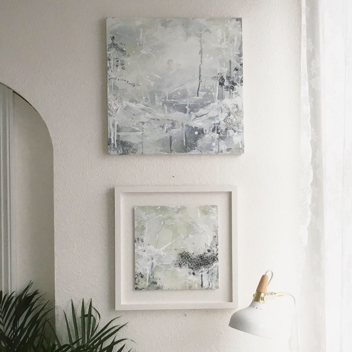 Shadows and Snowlight 8 Abstract painting