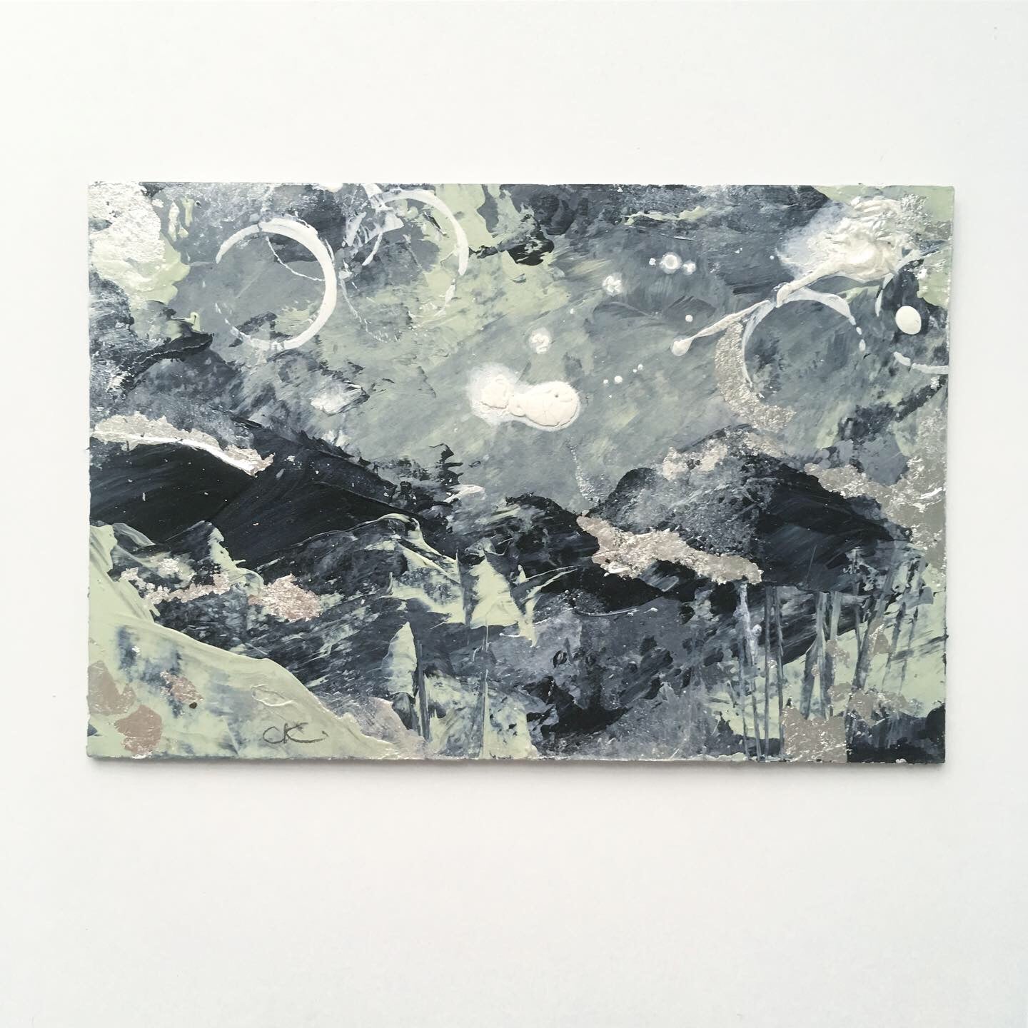 Shadows and Snowlight 10 Abstract painting