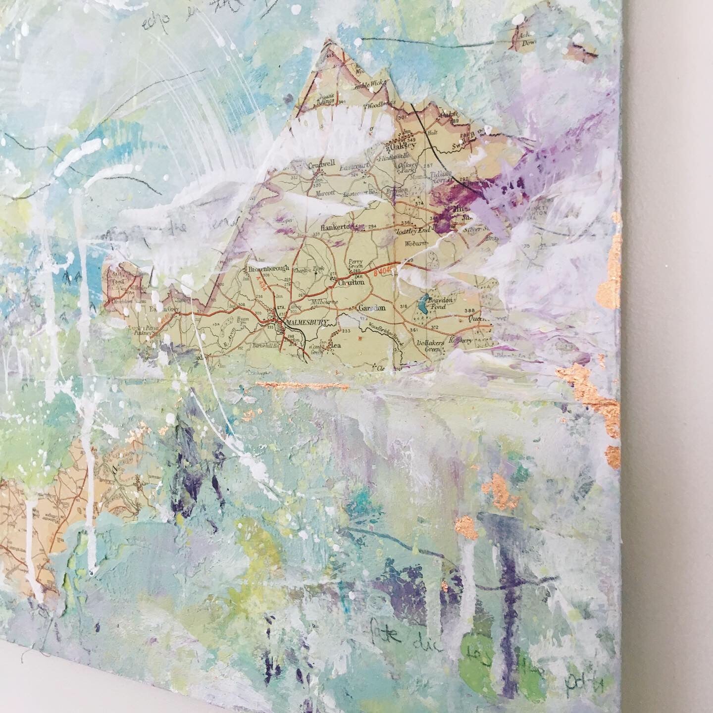 Dictation Abstract painting 44cm x 44cm