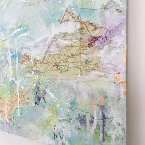 Dictation Abstract painting 44cm x 44cm