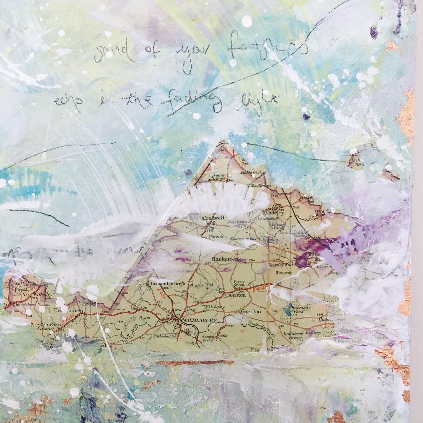 Dictation Abstract painting 44cm x 44cm