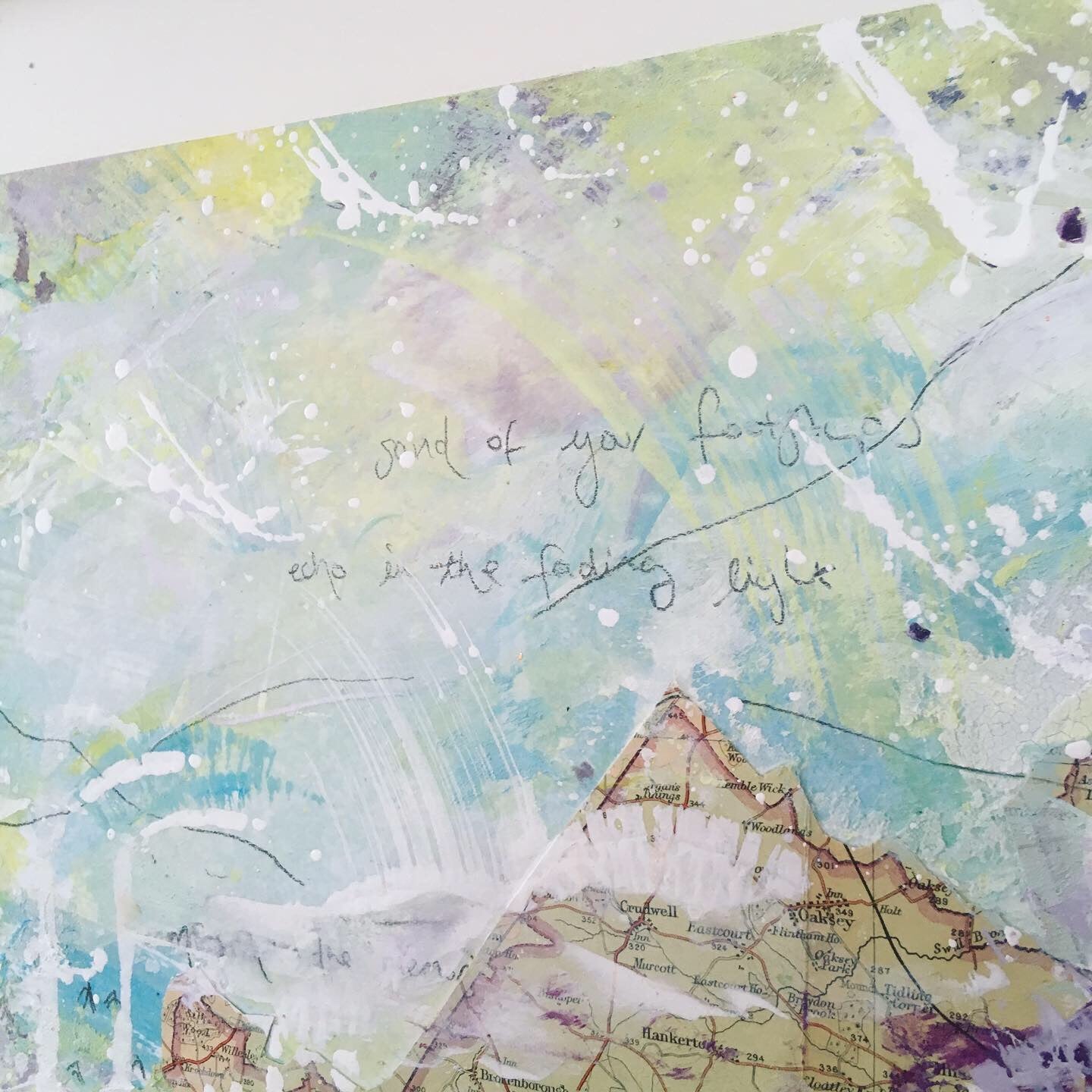 Dictation Abstract painting 44cm x 44cm