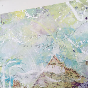 Dictation Abstract painting 44cm x 44cm