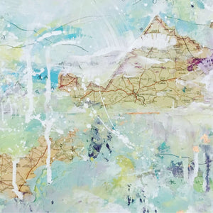 Dictation Abstract painting 44cm x 44cm