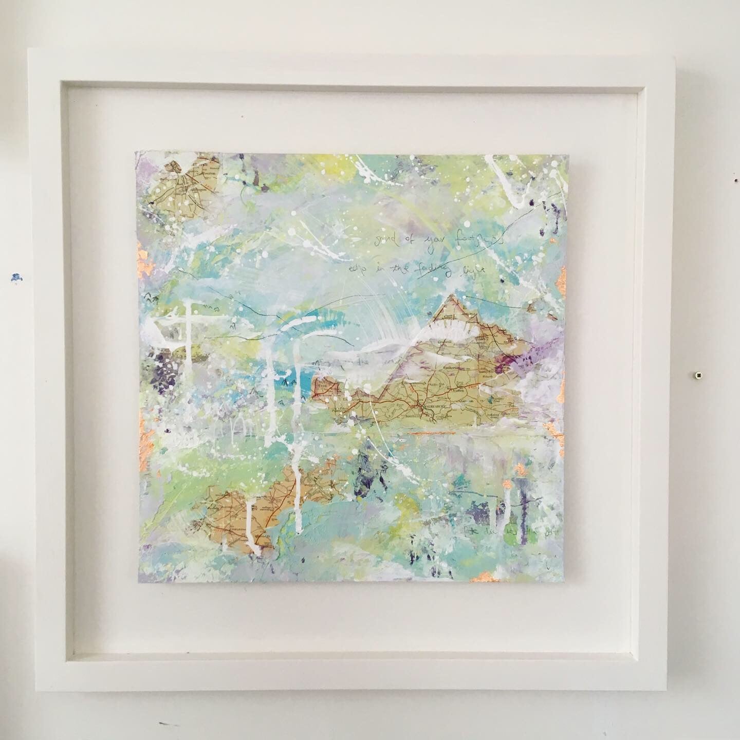 Dictation Abstract painting 44cm x 44cm