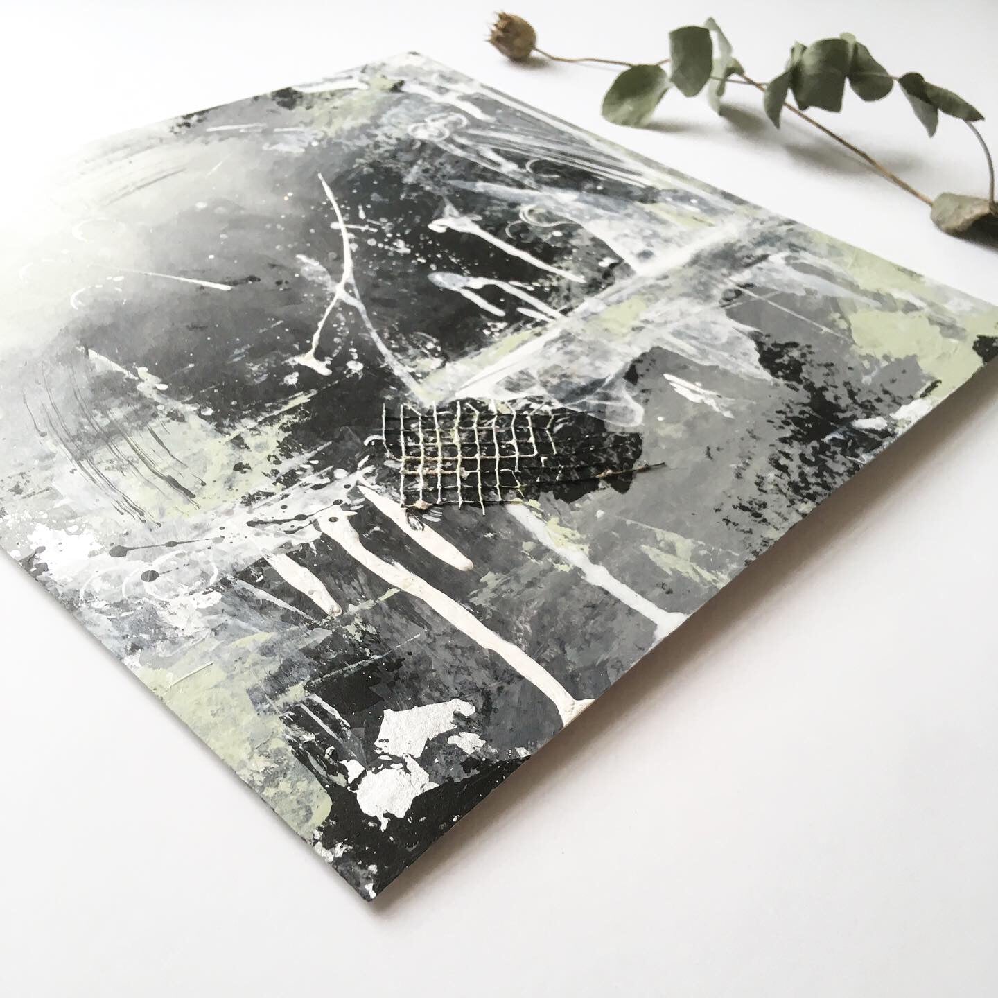 Shadows and Snowlight 6 Abstract painting