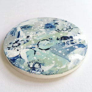 Distant Shores hand painted coasters