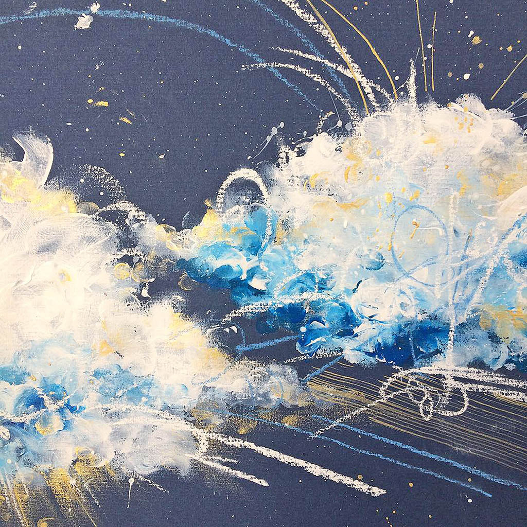 Heavenly Abstract Painting 16"x 12"