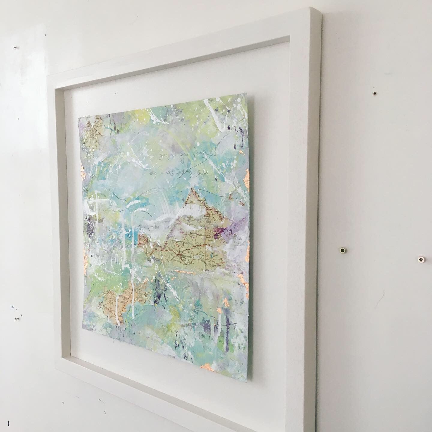 Dictation Abstract painting 44cm x 44cm