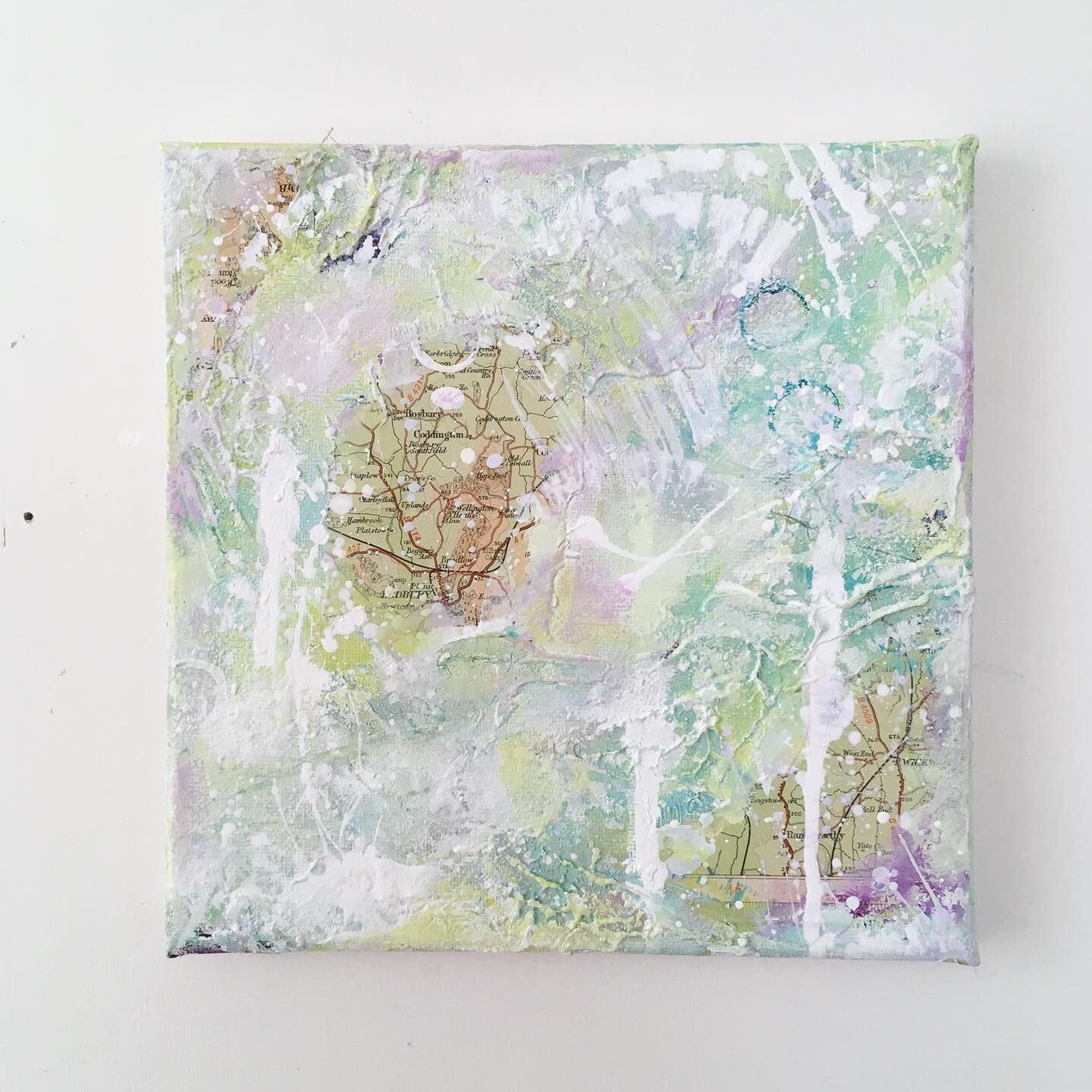 Coppice Abstract painting 20cm x 20cm