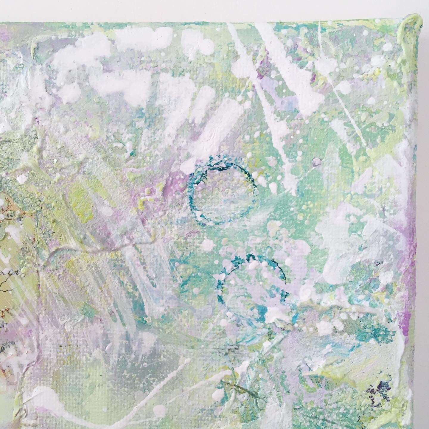 Coppice Abstract painting 20cm x 20cm