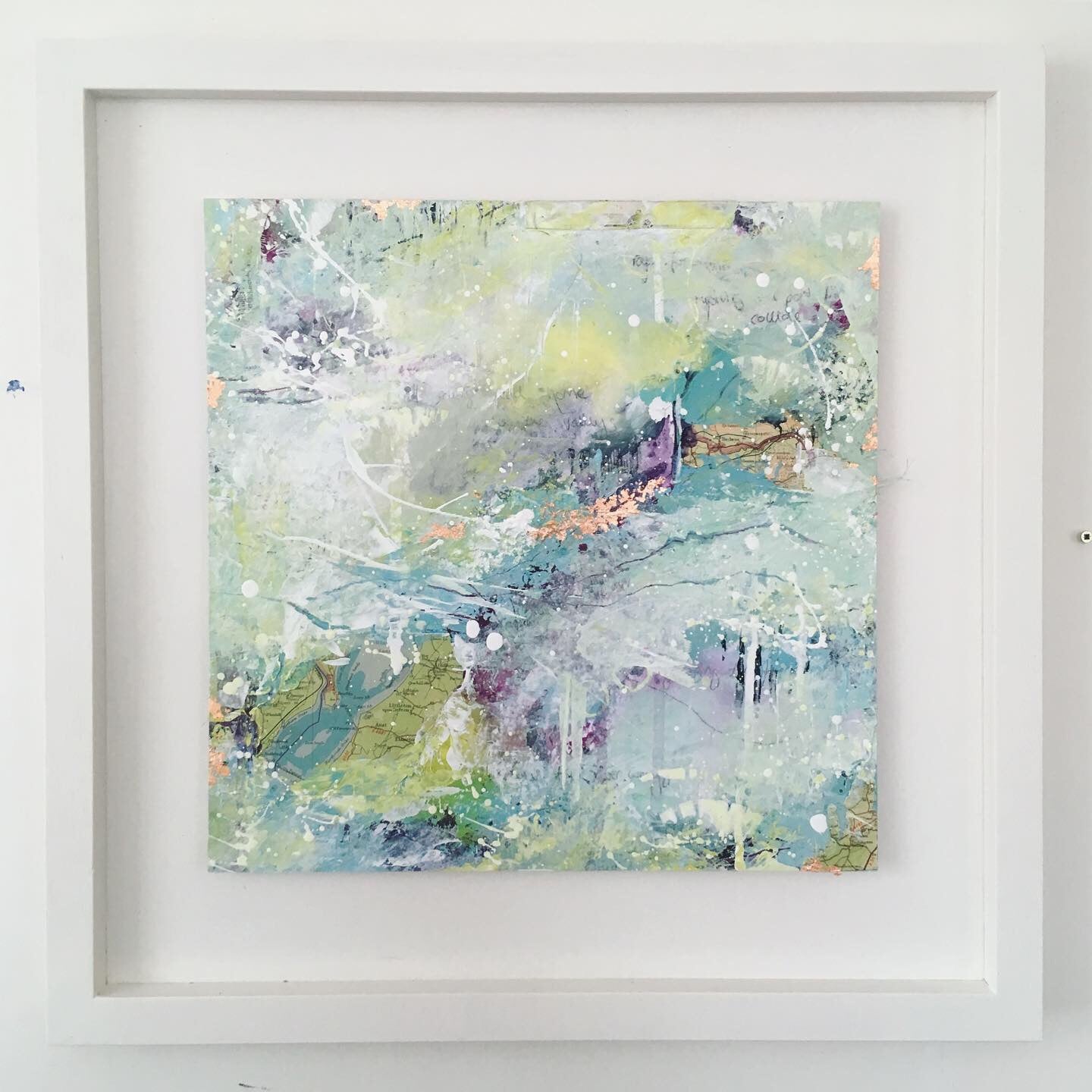 Riverways abstract painting contour series