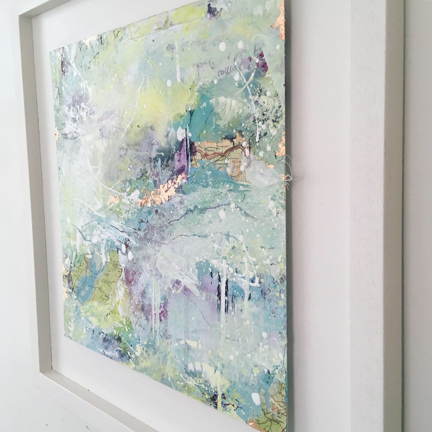 Riverways abstract painting contour series