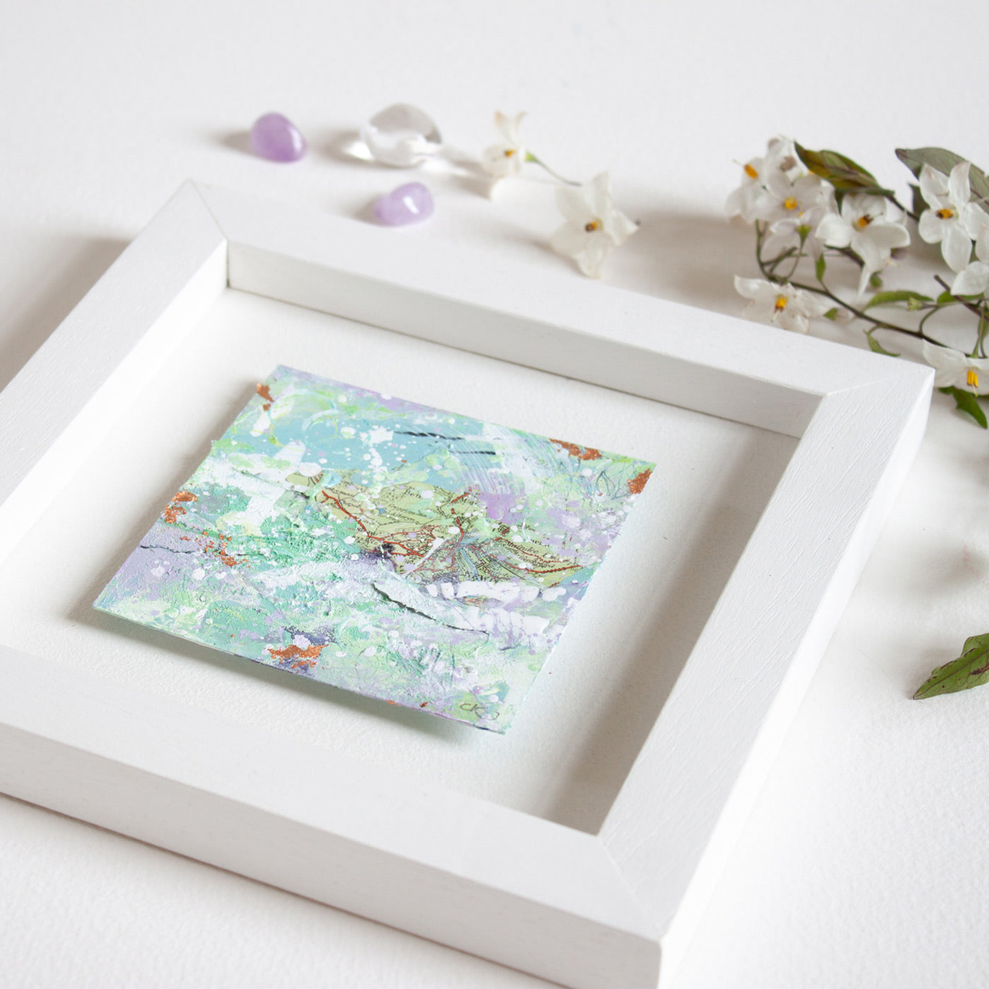 Borderline Abstract painting 20cm x 20cm